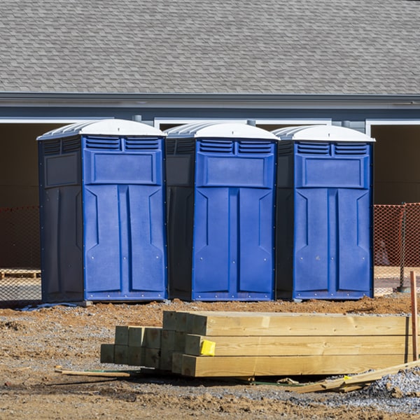 what is the expected delivery and pickup timeframe for the porta potties in Lynch MO